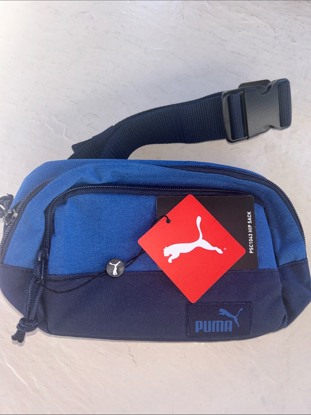 NWT Puma - Waist Bag - PSC1043, Heather Blue/Navy Blue, One Size - Picture 3 of 7
